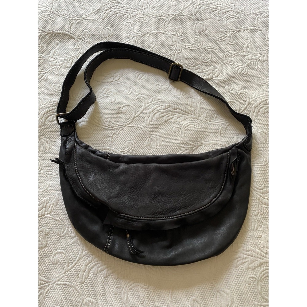 Borse In Pelle Italian Genuine Leather Crossbody Bag Black Italy Purse s9